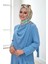 Tek Omuz Gold Toka Detaylı Tunik Pantolon Takım 8698 Bebe Mavisi 3