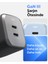 35W Usb-C 2 Port Mini Hızlı Şarj Aleti Samsung Pps / Isı Düşürücü Gan Destekli Akım Korumalı Güç Adaptörü iPhone & Android & iPad & MacBook Type-C PE2202 White - ACH05146 3
