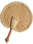 El Dokuma Dokuma Hasır El Yelpazesi Eski Yaz Doğal El Yelpazesi Çevre Dostu El Dokuma Yelpaze Dekoratif Yuvarlak Yelpaze (Yurt Dışından) 1