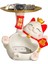 Fortune Kedi Heykeli, Creatives Sevimli Fortune Kedi Tepsisi, Reçine Fortune Kedi Heykeli ve Tabak, Fortune Kedi Anahtar Saklama Tepsisi A (Yurt Dışından) 1