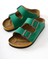 Beti Yeşil Çift Bantlı Terlik 1