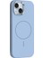 iPhone 14 Kılıf M-Safe Şarj Özellikli Metal Kamera Çerçeveli Btbm Edi Silikon Kapak - Açık Mavi 1