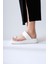 Deeman Beyaz Kalın Tabanlı Parmak Arası Terlik 3