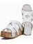 Freya Beyaz Vida Detaylı Kadın Terlik 1