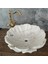 Beyaz Mermer Nilüfer Çiçeği Lavabo 4