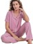 Lena Soft Tasarım Düğmeli Kısa Kollu Kadın Pijama Takımı Terletmeyen Kumaş S/xxl 3