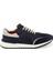 Lacivert Hakiki Süet Deri Erkek Sneaker - E24I1AY56709-D44 2