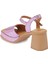 Pembe Hakiki Deri Kadın Sandalet - K24Y1SN67285-I4Q 1