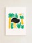 Jungle Ostrich – Eğlenceli Çocuk Posteri – 50X70 cm | Çerçevesiz 1