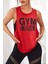 Kadın Gym Baskılı Nefes Alabilen Fitness Yoga Koşu Kolsuz Spor Atlet 3