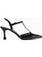 Olena Siyah Rugan Burnu Kapalı Ince Topuklu Kadın Sandalet 1