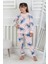 Cute Monster Desenli Kız Çocuk Pijama Takımı 5