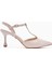 Olena Bej Rugan Burnu Kapalı Ince Topuklu Kadın Sandalet 4