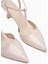 Olena Bej Rugan Burnu Kapalı Ince Topuklu Kadın Sandalet 5
