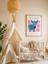 Blue Donkey – Çiçekli Çocuk Posteri – 50X70 cm | Çerçevesiz 2