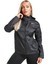 Essential Running Full Zip Jacket Kapüşonlu Bol Cepli Kadın Koşu Ceketi Siyah 1