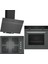 Gri 3 Lü Ankastre Set (HB514FBH2T - EO7C9PO12O - LC64KPJ70T) 67 cm Ocak 1