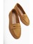 Hakiki Deri Solina Camel Mokasen Ayakkabı Rahat Günlük Loafer 3