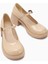 Mirka Bej Rugan Bantlı Kadın Loafer Ayakkabı 3