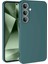 Samsung Galaxy S24 Fe Kılıf Nano Içi Kadife Silikon - Koyu Yeşil Arbkd 1