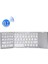 Katlanabilir Beyaz Her Cihaza Bluetooth İle Uyumlu Portatif Taşınabilir Dokunmatik Mini Klavye 1