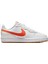 Court Borough Low 2 Gs Leather Unisex Sneaker Hakiki Deri Günlük Spor Ayakkabı Beyaz Turuncu 2