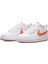 Court Borough Low 2 Gs Leather Unisex Sneaker Hakiki Deri Günlük Spor Ayakkabı Beyaz Turuncu 3
