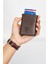 Erkek Deri Mekanizmalı Cüzdan ve Portföy Clutch Traş Kozmetik Bakım ve Günlük El Çantası (14X24CM) NEW171 - Kahve - Kahve 3