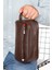 Erkek Deri Mekanizmalı Cüzdan ve Portföy Clutch Traş Kozmetik Bakım ve Günlük El Çantası (14X24CM) NEW171 - Kahve - Kahve 7
