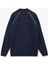 Uzun Kollu Çizgi Detaylı Cepli Pamuklu Dik Yaka Fermuarlı Sweatshirt 2