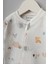 My Baby Kumsal % 100 Coton 10 Lu Hastane Çıkışı Yeni Doğan Sevimli Orman Desenli Ekru 10082 3