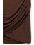 Pencere Detaylı Kısa Kollu Bisiklet Yaka Drapeli Bodycon Mini Abiye Elbise 4