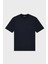 Pamuk Karışımlı Regular Fit Bisiklet Yaka Logolu T Shirt Erkek T Shirt EM003137 AF10761 UB118 5