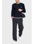 % 100 Yün Regular Fit Bisiklet Yaka Logolu Kazak Erkek Kazak EM003387 AF14697 UB118 2