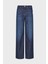 Pamuklu Relaxed Fit Geniş Paça Vintage Görünümlü Jeans Bayan Kot Pantolon EW000737 AF17033 MB001 1