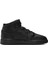 Air Jordan 1 Mıd Leather Sneaker Womens Sneaker Bilekli Hakiki Deri Kadın Günlük Spor Ayakkabı Siyah 2