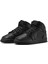 Air Jordan 1 Mıd Leather Sneaker Womens Sneaker Bilekli Hakiki Deri Kadın Günlük Spor Ayakkabı Siyah 3