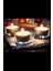 Beyaz Küçük Yuvarlak Tealight Mum 10'lu Set, Sıcak Atmosferler Için Ideal 5