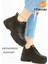 Kadın Siyah Spor Ayakkabı 6 Cm Yüksek Rahat Air Taban Günlük Sneaker X401 2