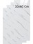 30X60CM Beyaz Mermer Desenli Kendinden Yapışkanlı Duvar Paneli, 4 Adet 3
