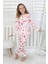 %100 Pamuk Kız Çocuk Pijama Takımı – Uzun Kollu, Manşetli, Yumuşak Süprem Penye 1