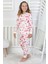 %100 Pamuk Kız Çocuk Pijama Takımı – Uzun Kollu, Manşetli, Yumuşak Süprem Penye 2
