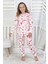 %100 Pamuk Kız Çocuk Pijama Takımı – Uzun Kollu, Manşetli, Yumuşak Süprem Penye 3