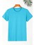 Erkek 5'li Kırmızı-Sarı-Pembe-Mavi-Su Yeşili Slim Fit Dar Kesim %100 Pamuk Tişört 3
