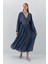 Beli Lastikli Uzun Etek Indigo 1