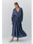 Beli Lastikli Uzun Etek Indigo 2
