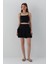 Fırfırlı Kısa Etek Siyah 2