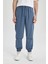 Jogger Gabardin Pantolon Regular Beli Bağcıklı Cepli Lastikli Paça B7493AX24SP 1