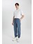 Jogger Gabardin Pantolon Regular Beli Bağcıklı Cepli Lastikli Paça B7493AX24SP 5