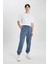 Jogger Gabardin Pantolon Regular Beli Bağcıklı Cepli Lastikli Paça B7493AX24SP 6